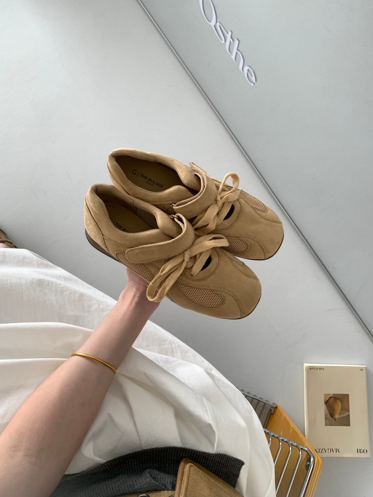2026 New Versatile Casual Shoes Lace Up One-Band Magic Tape Mesh Panel German Training Shoes - Image 3