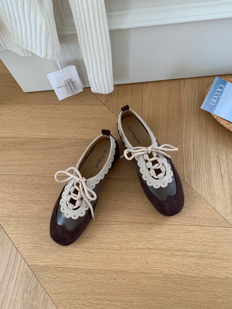 3.5CM Chunky Sole Ballet Derby Shoes Women Fall 2026 New Style Loafers Leather British Casual Shoes - Image 2