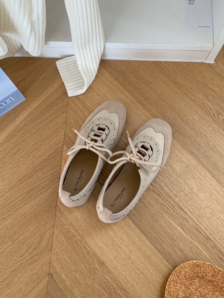3.5CM Chunky Sole Ballet Derby Shoes Women Fall 2026 New Style Loafers Leather British Casual Shoes - Image 3