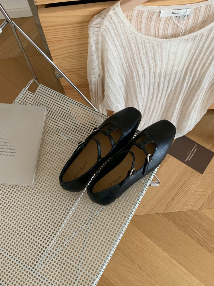 Autumn 2026 New Ultra Soft Flat T-Strap Square Toe Mary Jane Shoes for Women Casual Chic - Image 3