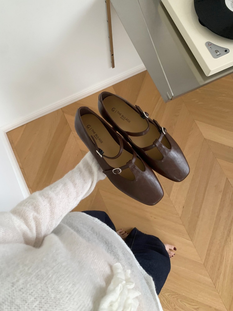Autumn 2026 New Ultra Soft Flat T-Strap Square Toe Mary Jane Shoes for Women Casual Chic - Image 4