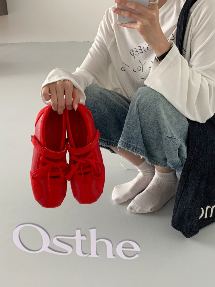 New Autumn Winter Soft Sole Height Increasing Magic Tape Sports Shoes Lace Up Casual Versatile Mary Jane Single Shoes - Image 4